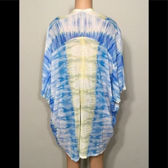 Chico’s blue and yellow swimsuit coverup. - Picture 4 of 6